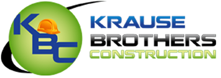 KBC construction logo with hard hat design.